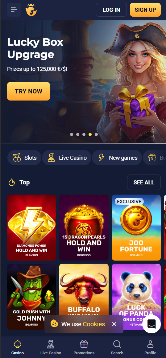 Joo Casino mobile platform